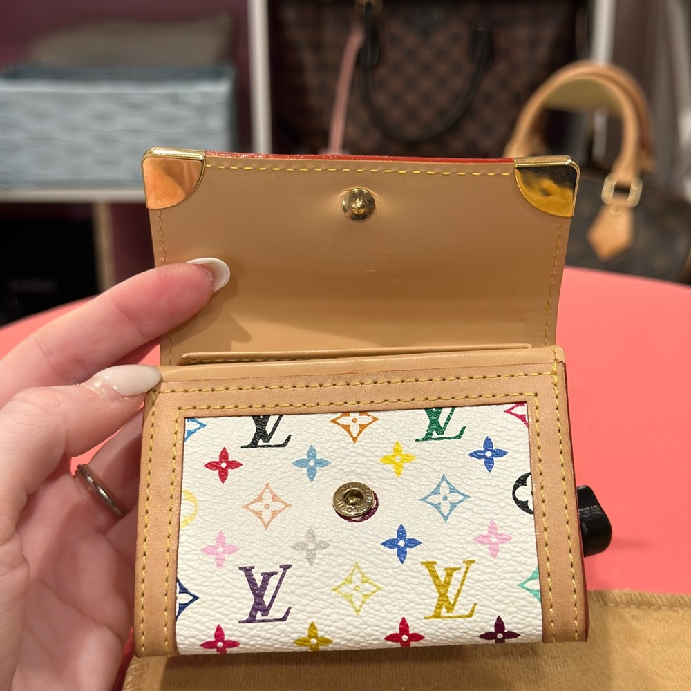 Louis Vuitton Murakami Porte Monnaie Plat Coin Case - Picture 11 of 16